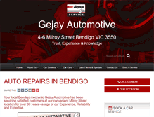 Tablet Screenshot of gejayautomotive.com.au